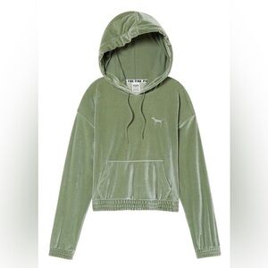 Victoria’s Secret PINK Green Velour Sweatshirt